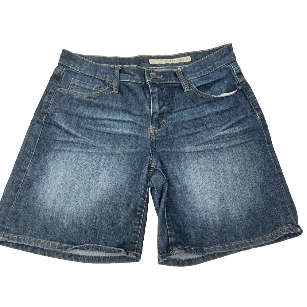 DKNY Jean Shorts Womens Mid Rise Blue Denim Size 6